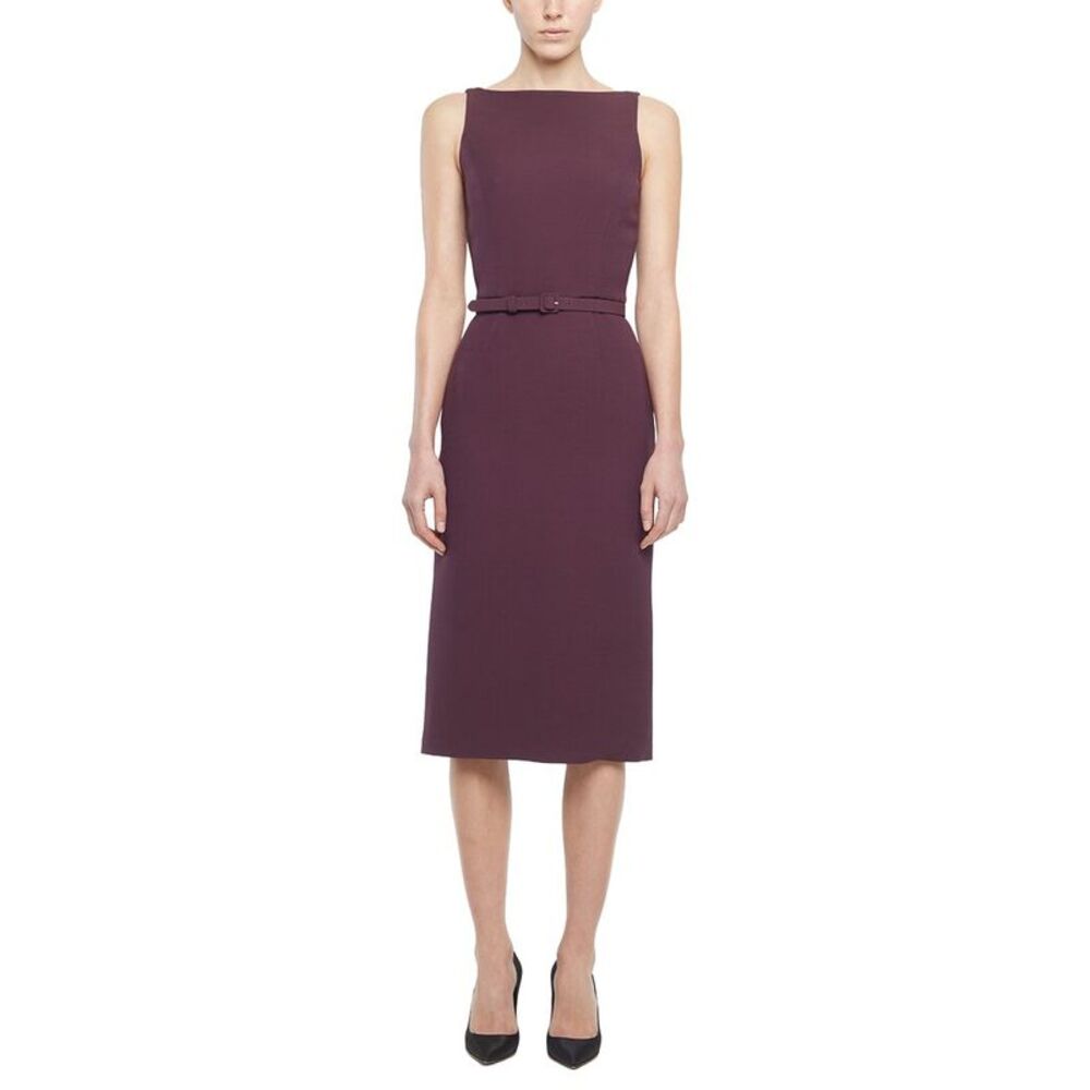 Adam Lippes Womens  Annette Wool & Silk-Blend Dress, Purple